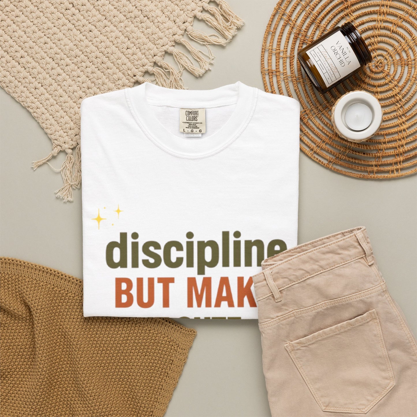 Discipline But Make It Cute Garment-Dyed T-shirt