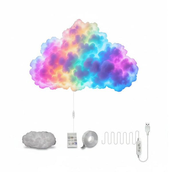 DIY Thundercloud LED Light Usb-Powered Music Sync Color Changing Led Lights for Game Room Bedroom Decor