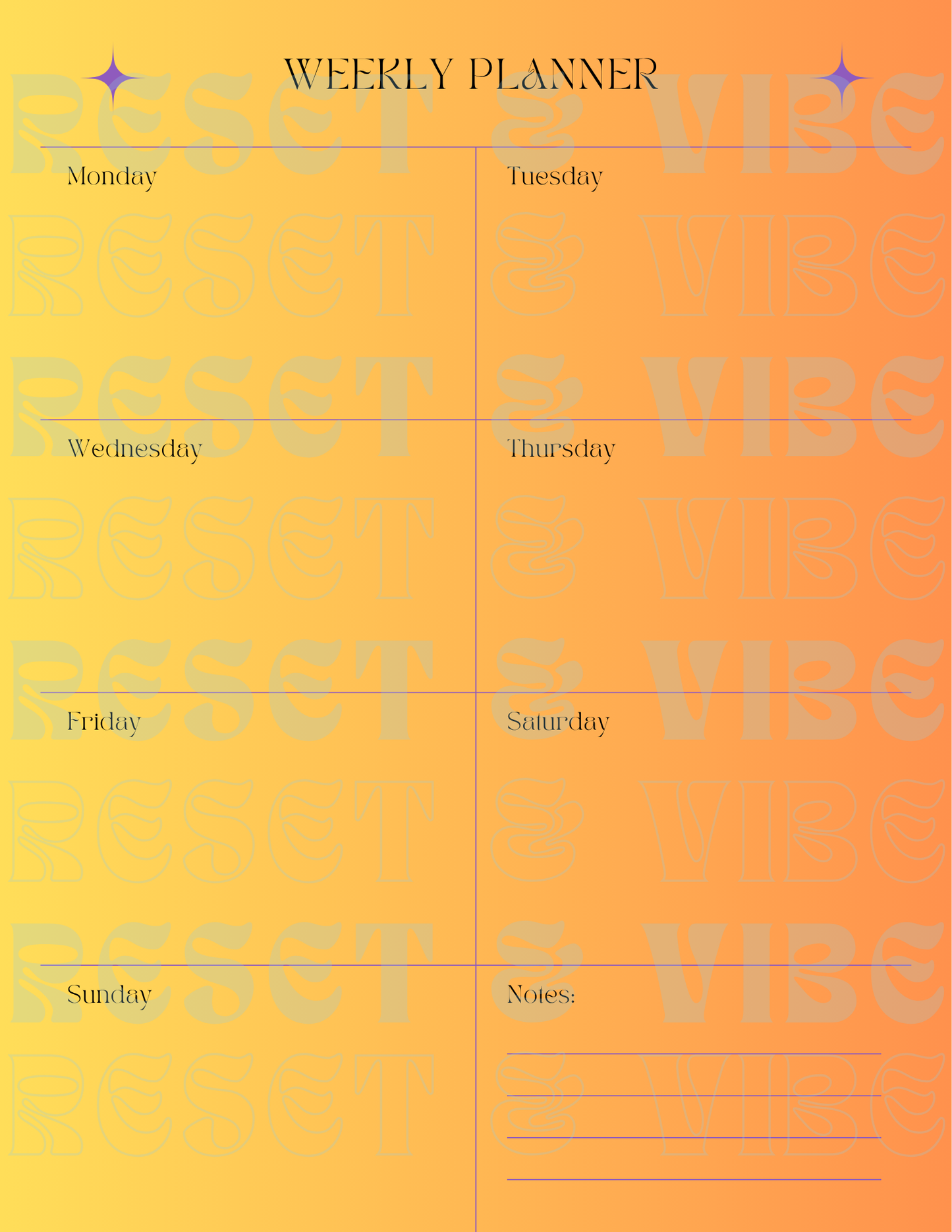 That Girl Reset Yearly Planner (Digital Download)